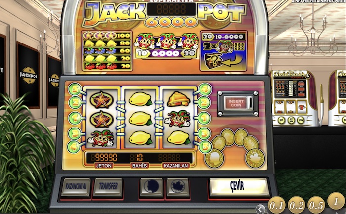 jackpot 6000 NetEnt slot oyunu